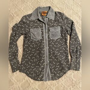 Tory Burch 100% Silk Shirt/Blouse, Size XS.